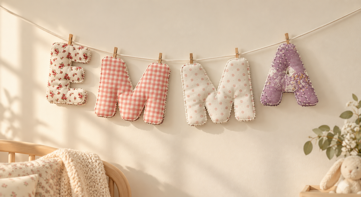 Fabric Garland Letters