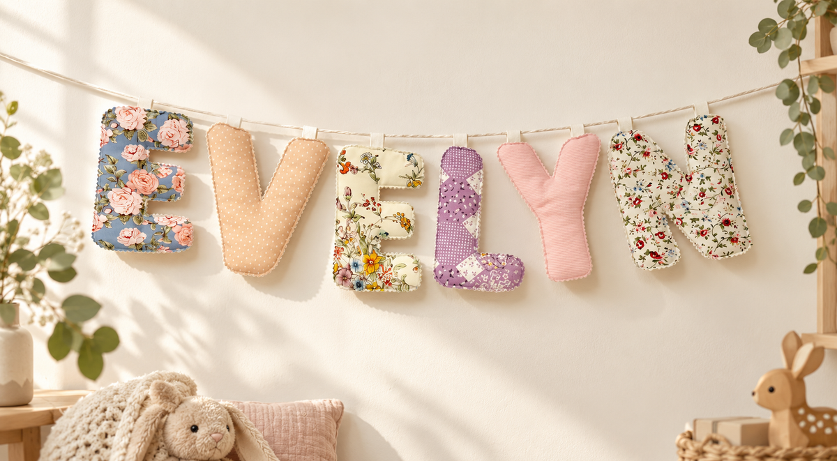Fabric Garland Letters