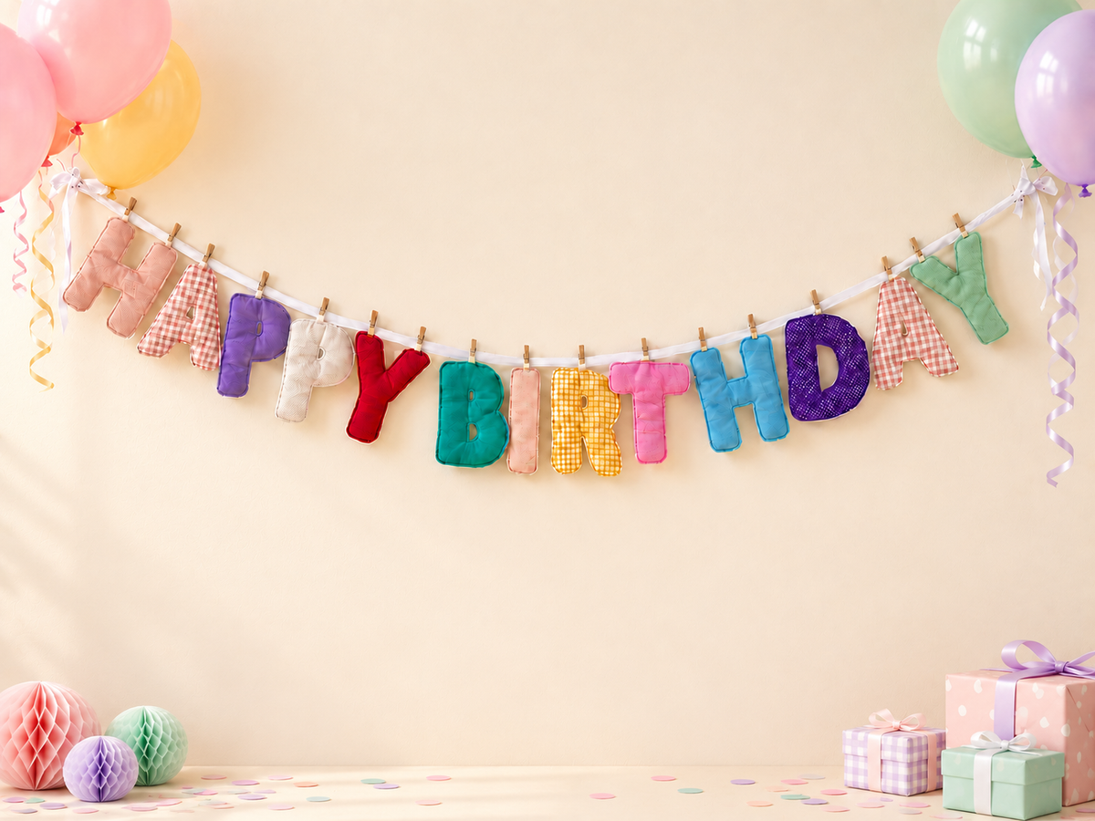 Fabric Garland Letters