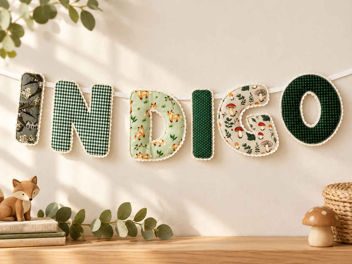 Fabric Garland Letters