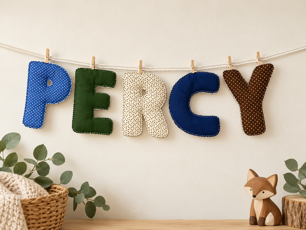 Fabric Garland Letters