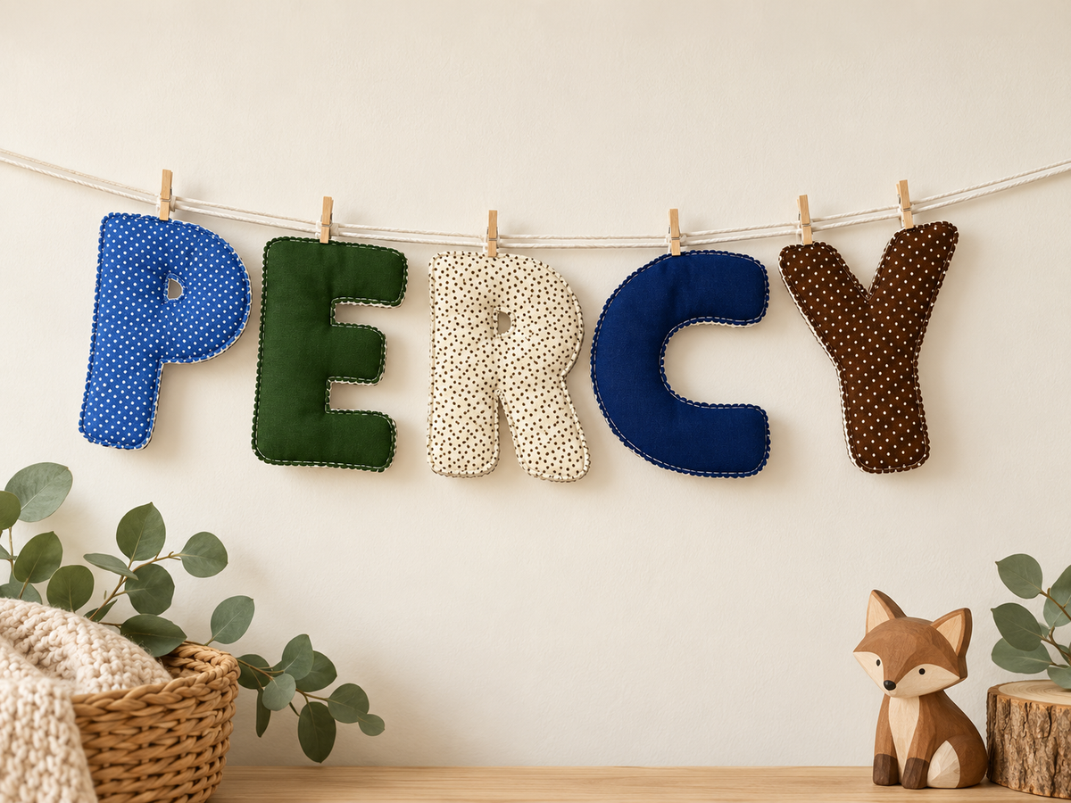 Fabric Garland Letters